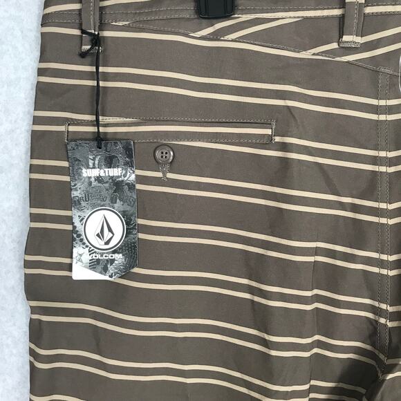 Volcom Shorts Mens Size 40 Hybrid Chino Surf‎ Turf Water Repellant Board Unlined - Picture 7 of 15